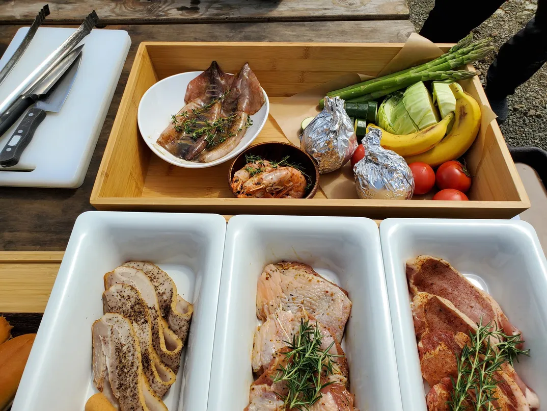 ホテルメイドBBQの食材